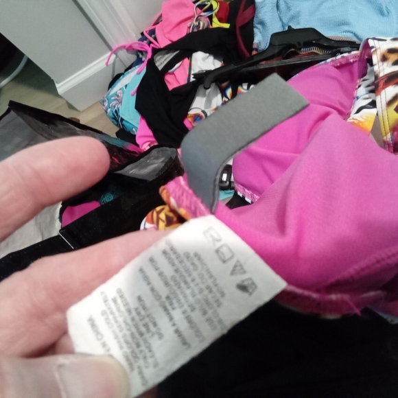 Kenneth Cole Reaction Feather Floral Animal Print Colorful Bikini Set Size L - Picture 12 of 14